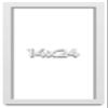 14x24 White Shadowbox Frame - Shadow Box Frame Interior Size 14x24 by 2 Inches Deep - White Frame is Made to Display Items Up to 1.75 Inches Deep Includes Shatter Resistant Acrylic, Backing, Hardware view 1