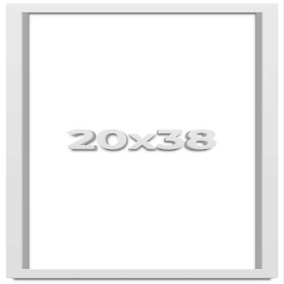 20x38 White Shadowbox Frame - Shadow Box Frame Interior Size 20x38 by 2 Inches Deep - White Frame is Made to Display Items Up to 1.75 Inches Deep Includes Shatter Resistant Acrylic, Backing, Hardware