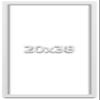20x38 White Shadowbox Frame - Shadow Box Frame Interior Size 20x38 by 2 Inches Deep - White Frame is Made to Display Items Up to 1.75 Inches Deep Includes Shatter Resistant Acrylic, Backing, Hardware view 1