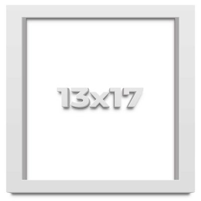 13x17 White Shadowbox Frame - Shadow Box Frame Interior Size 13x17 by 2 Inches Deep - White Frame is Made to Display Items Up to 1.75 Inches Deep Includes Shatter Resistant Acrylic, Backing, Hardware