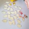 100pcs of Tear Drop Shaped Mirror Mosaic Tile Mosaic Silver Real Mirror Glass (3/5"x1 1/6") view 4
