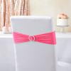 Juvale Pink Chair Sashes - 50 Pack, Fits 13.5-16.5 Inch Chair Backs - Silver Circle Buckles for Wedding Decor, Baby Shower & Birthday Party Decoration view 2
