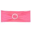 Juvale Pink Chair Sashes - 50 Pack, Fits 13.5-16.5 Inch Chair Backs - Silver Circle Buckles for Wedding Decor, Baby Shower & Birthday Party Decoration view 3