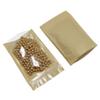 FERENLI 50 Pcs 4.7x7.9 inch Clear Front Brown Kraft Paper for Zip Plastic Package Lock Bag Doypack Stand Up Pouch Zipper Lock Reclosable Pouch Nuts Coffee Food Storage Packaging Pack view 4