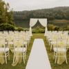 Elegant Organza Chair Sashes Sheer Fabric Sashes for Weddings, Parties, and Special Events (Pack of 10 Pieces, Ivory) view 2