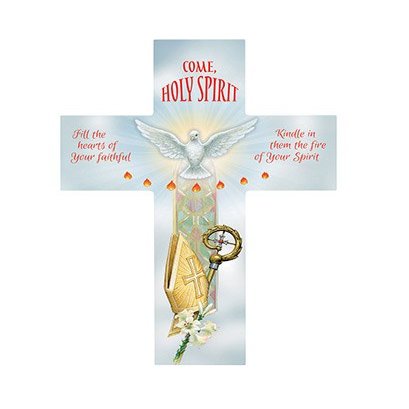 US Gifts 8" Wood Crss- Confirmation (Pack of 2)
