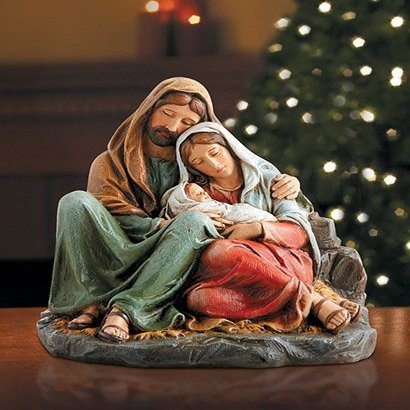 6" H AG Holy Family Sleeping