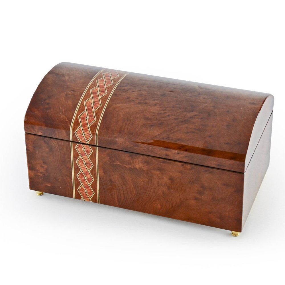 Handcrafted Classic Style Italian 18 Note Musical Jewelry Chest - Many Songs to Choose - Wedding March (Mendelssohn)