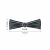 Balsa Circle 10 Charcoal Grey Spandex Chair Sashes with Silver Round Buckle - Wedding Party Ceremony Reception Decorations Supplies view 4
