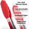 Popco 3-Piece Kitchen Tongs Set Stainless Steel Heat Resistant Silicone Tips, Strong Comfort Grip, 3 Sizes (7, 9, 12 Inch), Non-Scratch, Dishwasher Safe, For Cooking, BBQ, Salad view 3