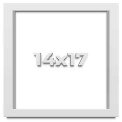 14x17 White Shadowbox Frame - Shadow Box Frame Interior Size 14x17 by 2 Inches Deep - White Frame is Made to Display Items Up to 1.75 Inches Deep Includes Shatter Resistant Acrylic, Backing, Hardware