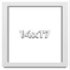 14x17 White Shadowbox Frame - Shadow Box Frame Interior Size 14x17 by 2 Inches Deep - White Frame is Made to Display Items Up to 1.75 Inches Deep Includes Shatter Resistant Acrylic, Backing, Hardware view 1