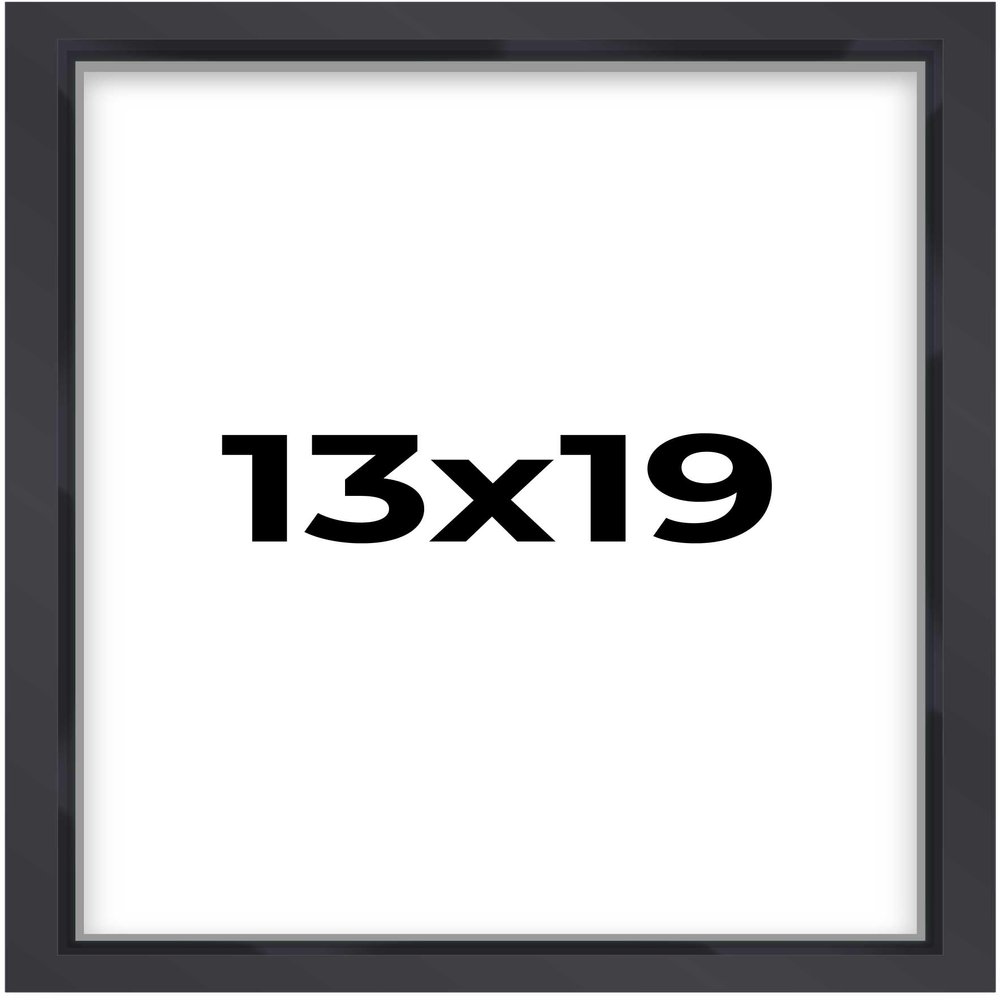 13x19 Black Shadowbox Frame - Shadow Box Frame Interior Size 13x19 by 1.5 Inches Deep - Black Frame Made to Display Items Up to 1.5 Inches Deep Includes Shatter Resistant Acrylic, Backing, Hardware