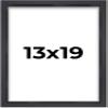 13x19 Black Shadowbox Frame - Shadow Box Frame Interior Size 13x19 by 1.5 Inches Deep - Black Frame Made to Display Items Up to 1.5 Inches Deep Includes Shatter Resistant Acrylic, Backing, Hardware view 1
