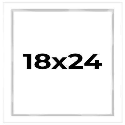18x24 Shadow Box White Display Frame 1 Inch Deep | 1.5 Inch Wide Moulding | Includes Shatter Resistant Acrylic Plexiglass, Acid-Free Backing and Hanging Hardware