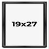 19x27 Shadow Box Black Beveled Display Frame | 1.5 Inch Deep | 0.75 Inch Moulding Width | Includes Shatter Resistant Acrylic Plexiglass, Backing and Hanging Hardware view 1