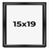 15x19 Shadow Box Black Beveled Display Frame | 1.5 Inches Deep | 1 Inch Wide Moulding | Includes Shatter Resistant Acrylic Plexiglas, Acid-Free Backing and Hanging Hardware view 1
