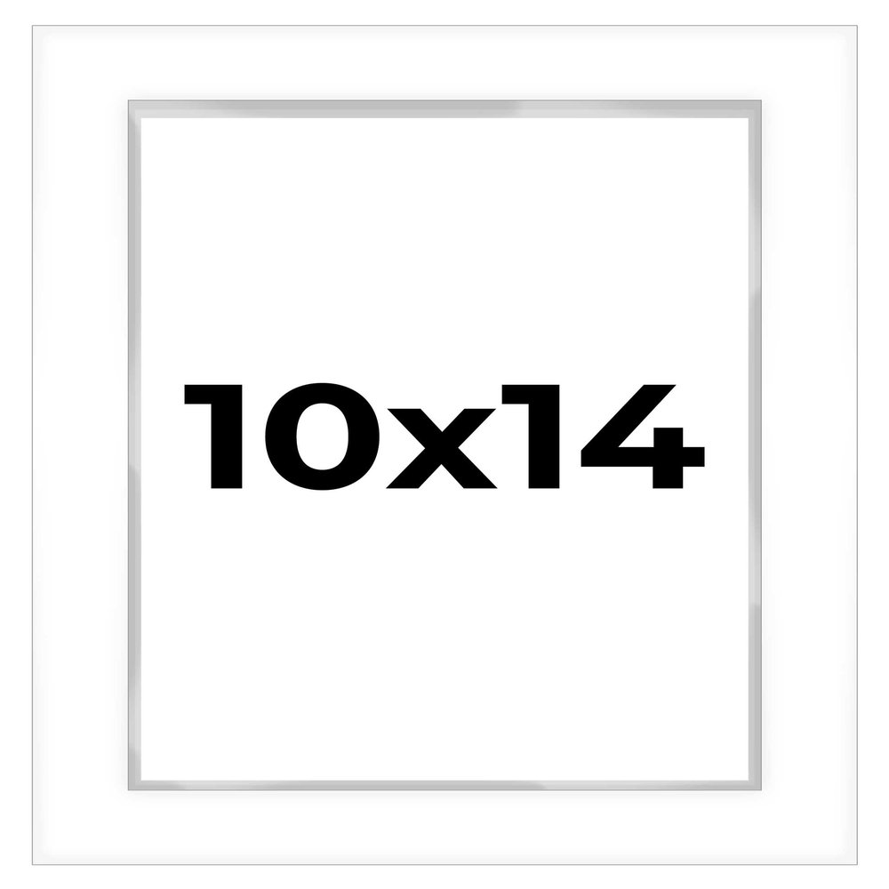 10x14 Shadow Box White Display Frame 1 Inch Deep | 1.5 Inch Wide Moulding | Includes Shatter Resistant Acrylic Plexiglass, Acid-Free Backing and Hanging Hardware