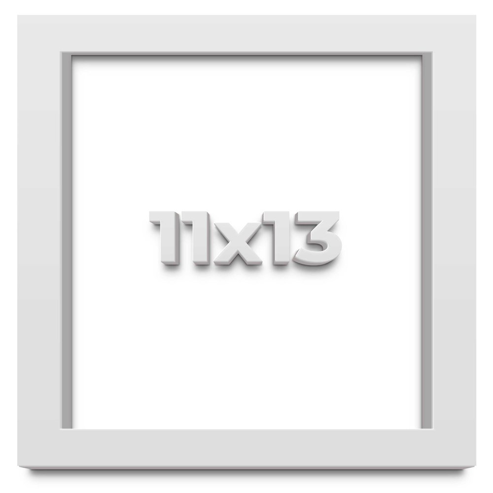 11x13 White Shadowbox Frame - Shadow Box Frame Interior Size 11x13 by 2 Inches Deep - White Frame is Made to Display Items Up to 1.75 Inches Deep Includes Shatter Resistant Acrylic, Backing, Hardware