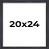 20x24 Black Shadowbox Frame - Shadow Box Frame Interior Size 20x24 by 1.5 Inches Deep - Black Frame Made to Display Items Up to 1.5 Inches Deep Includes Shatter Resistant Acrylic, Backing, Hardware view 1