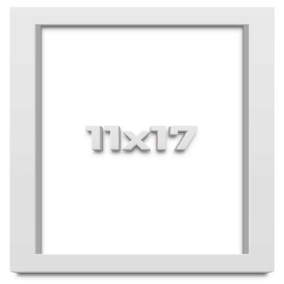 11x17 White Shadowbox Frame - Shadow Box Frame Interior Size 11x17 by 2 Inches Deep - White Frame is Made to Display Items Up to 1.75 Inches Deep Includes Shatter Resistant Acrylic, Backing, Hardware