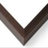 Poster Palooza 16x32 Shadow Box Frame Traditional Cherry Brown | 1" Depth of Usable Space| Interior Size 16x32 or 32x16 Inches| UV Resistant Acrylic, Acid-Free Backing, Hangers | Made in USA view 3