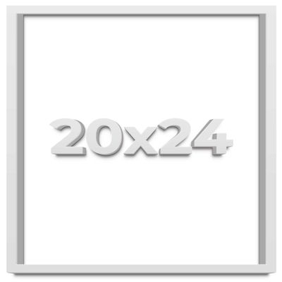 20x24 Shadow Box White Display Frame | Solid Wood | 1.75 inches Deep | 0.75 Inches Wide Moulding | Includes Shatter Resistant Acrylic Plexiglass, Backing and Hanging Hardware