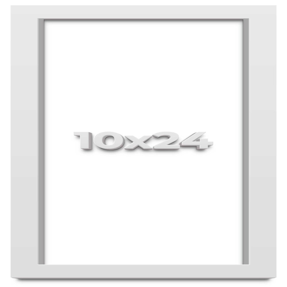 10x24 White Shadowbox Frame - Shadow Box Frame Interior Size 10x24 by 2 Inches Deep - White Frame is Made to Display Items Up to 1.75 Inches Deep Includes Shatter Resistant Acrylic, Backing, Hardware
