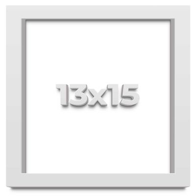 13x15 White Shadowbox Frame - Shadow Box Frame Interior Size 13x15 by 2 Inches Deep - White Frame is Made to Display Items Up to 1.75 Inches Deep Includes Shatter Resistant Acrylic, Backing, Hardware