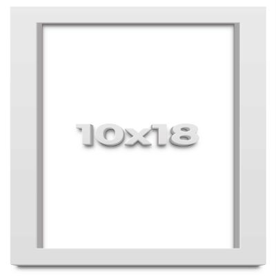10x18 White Shadowbox Frame - Shadow Box Frame Interior Size 10x18 by 2 Inches Deep - White Frame is Made to Display Items Up to 1.75 Inches Deep Includes Shatter Resistant Acrylic, Backing, Hardware