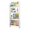 Bookcases Creative Wall Hanging Bookshelf Solid Wood Racks Simple Magazine Rack Living Room Storage Rack Display Rack (Color : White, Size : 50x12x118cm) view 1