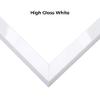 10x15 Shadow Box White High Gloss Solid Wood Display Frame | 1.5 Inches Deep | 1 Inch Moulding Width | Includes Shatter Resistant Acrylic Plexiglass, Backing and Hanging Hardware view 3