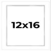 12x16 Shadow Box White Display Frame 1 Inch Deep | 1.5 Inch Wide Moulding | Includes Shatter Resistant Acrylic Plexiglass, Acid-Free Backing and Hanging Hardware view 1