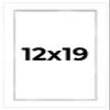 12x19 Shadow Box White Display Frame 1 Inch Deep | 1.5 Inch Wide Moulding | Includes Shatter Resistant Acrylic Plexiglass, Acid-Free Backing and Hanging Hardware view 1