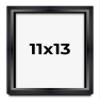 11x13 Shadow Box Black Beveled Display Frame | 1.5 Inch Deep | 0.75 Inch Moulding Width | Includes Shatter Resistant Acrylic Plexiglass, Backing and Hanging Hardware view 1