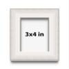 3x4 Inch Shadow Box Silver Brushed Display Frame | 1.5 Inches Deep | 1 Inch Wide Moulding | Includes Shatter Resistant Acrylic Plexiglass, Backing and Hanging Hardware view 1