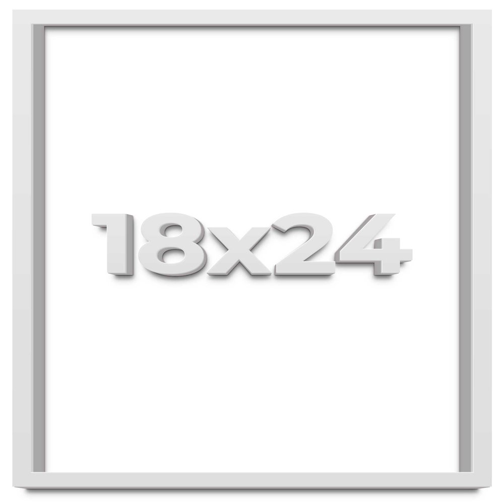 18x24 White Shadowbox Frame - Shadow Box Frame Interior Size 18x24 by 2 Inches Deep - White Frame Is Made to Display Items Up To 1.75 Inches Deep Includes Shatter Resistant Acrylic, Backing, Hardware