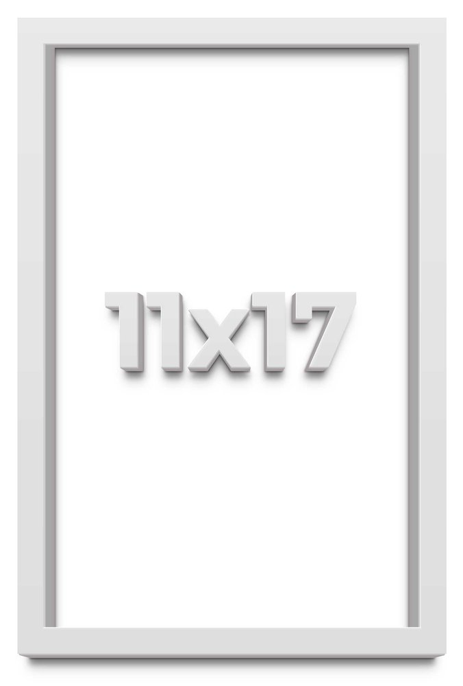 11x17 White Shadowbox Frame - Shadow Box Frame Interior Size 11x17 by 2 Inches Deep - White Frame Is Made to Display Items Up To 1.75 Inches Deep Includes Shatter Resistant Acrylic, Backing, Hardware