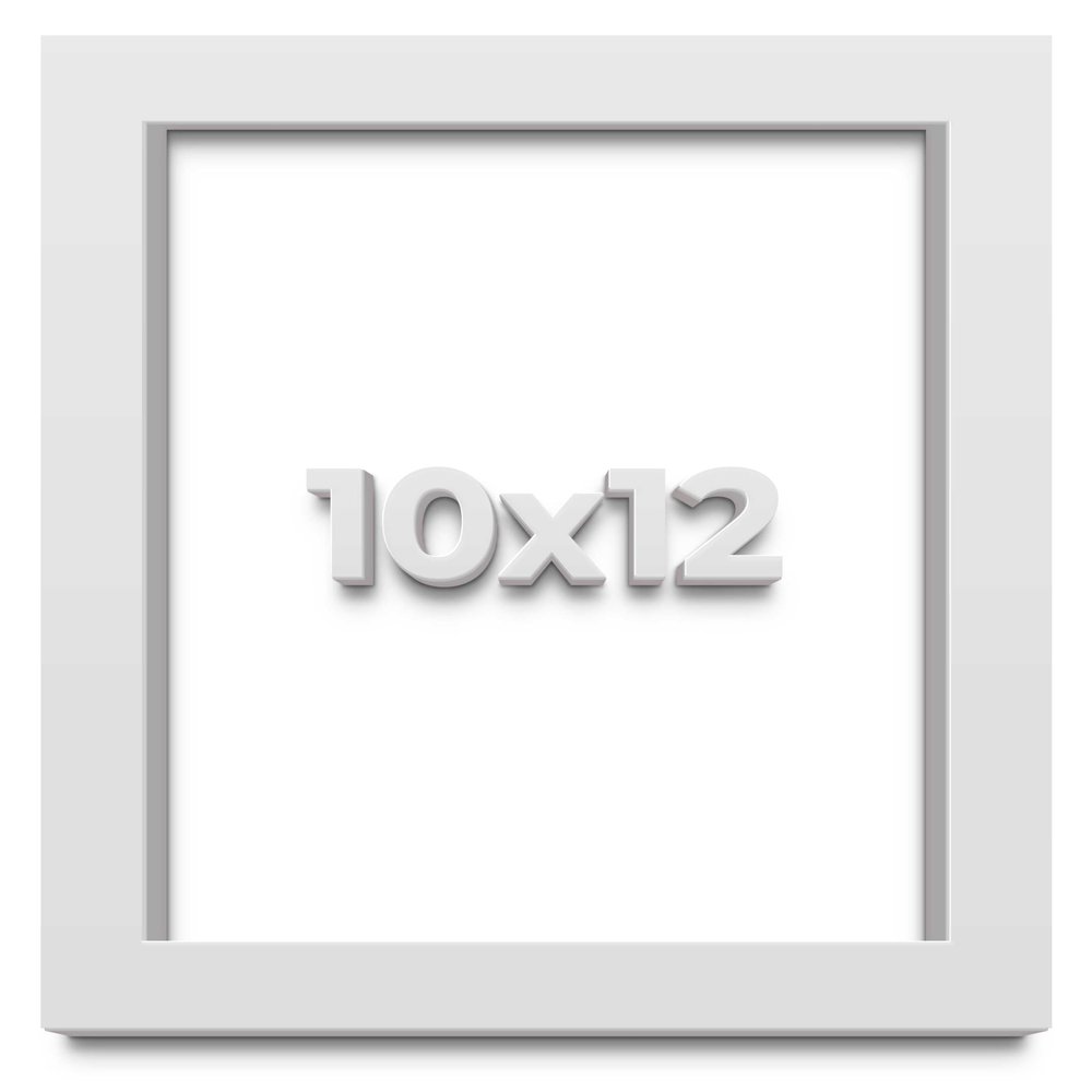 10x12 White Shadowbox Frame - Shadow Box Frame Interior Size 10x12 by 2 Inches Deep - White Frame Is Made to Display Items Up To 1.75 Inches Deep! Includes Shatter Resistant Acrylic, Backing, Hardware