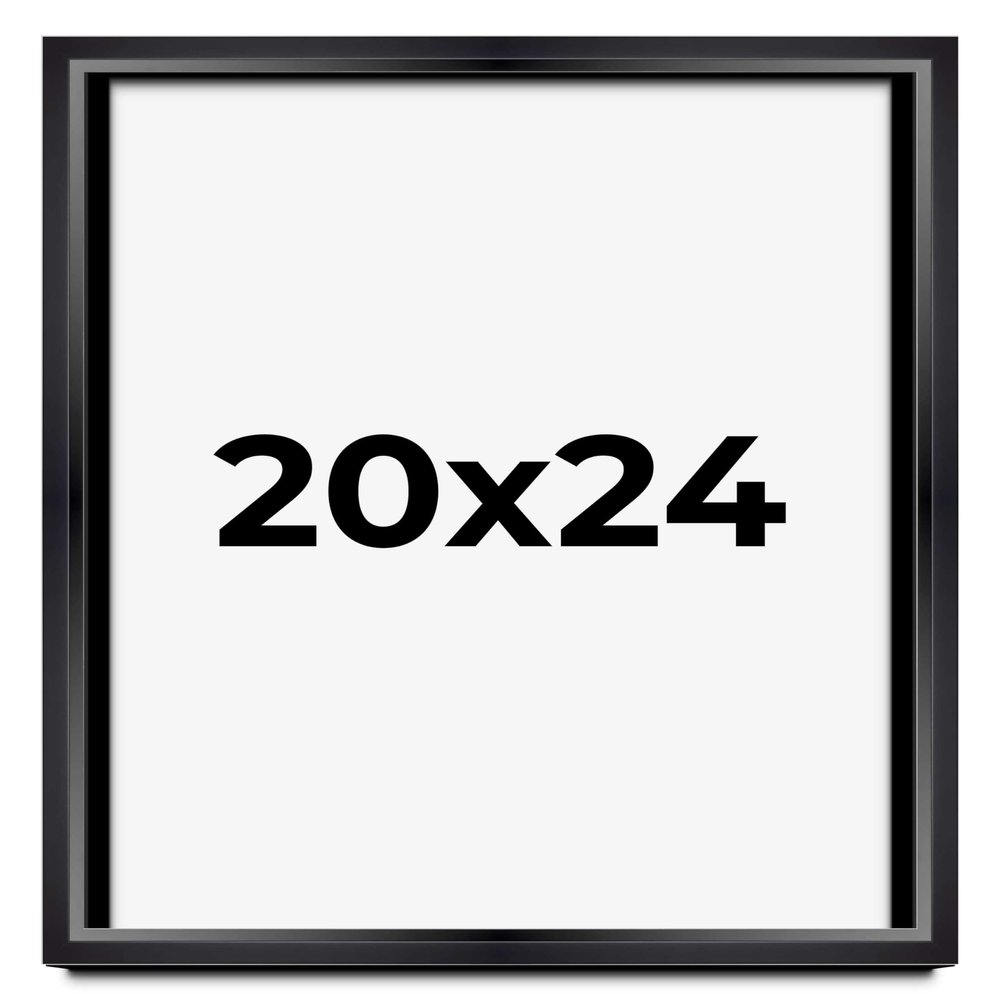 20x24 Shadow Box Black Beveled Display Frame | 1.5 Inch Deep | 0.75 Inch Moulding Width | Includes Shatter Resistant Acrylic Plexiglass, Backing and Hanging Hardware
