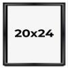 20x24 Shadow Box Black Beveled Display Frame | 1.5 Inch Deep | 0.75 Inch Moulding Width | Includes Shatter Resistant Acrylic Plexiglass, Backing and Hanging Hardware view 1