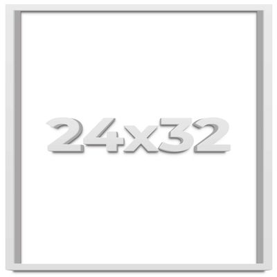 24x32 Shadow Box White Display Frame | Solid Wood | 1.75 inches Deep | 0.75 Inches Wide Moulding | Includes Shatter Resistant Acrylic Plexiglass, Backing and Hanging Hardware