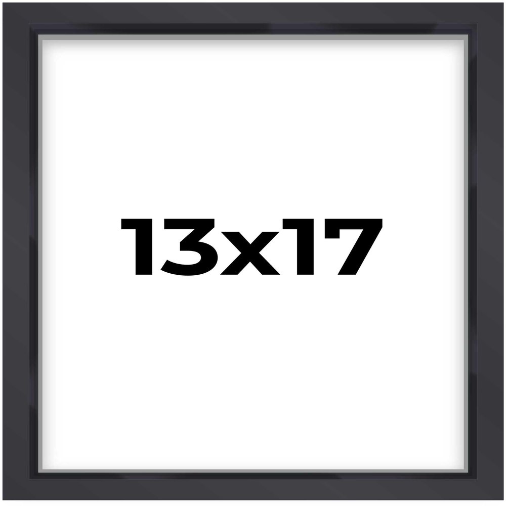 13x17 Black Shadowbox Frame - Shadow Box Frame Interior Size 13x17 by 1.5 Inches Deep - Black Frame Made to Display Items Up to 1.5 Inches Deep Includes Shatter Resistant Acrylic, Backing, Hardware
