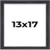 13x17 Black Shadowbox Frame - Shadow Box Frame Interior Size 13x17 by 1.5 Inches Deep - Black Frame Made to Display Items Up to 1.5 Inches Deep Includes Shatter Resistant Acrylic, Backing, Hardware view 1