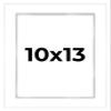 10x13 Shadow Box White Display Frame 1 Inch Deep | 1.5 Inch Wide Moulding | Includes Shatter Resistant Acrylic Plexiglass, Acid-Free Backing and Hanging Hardware view 1