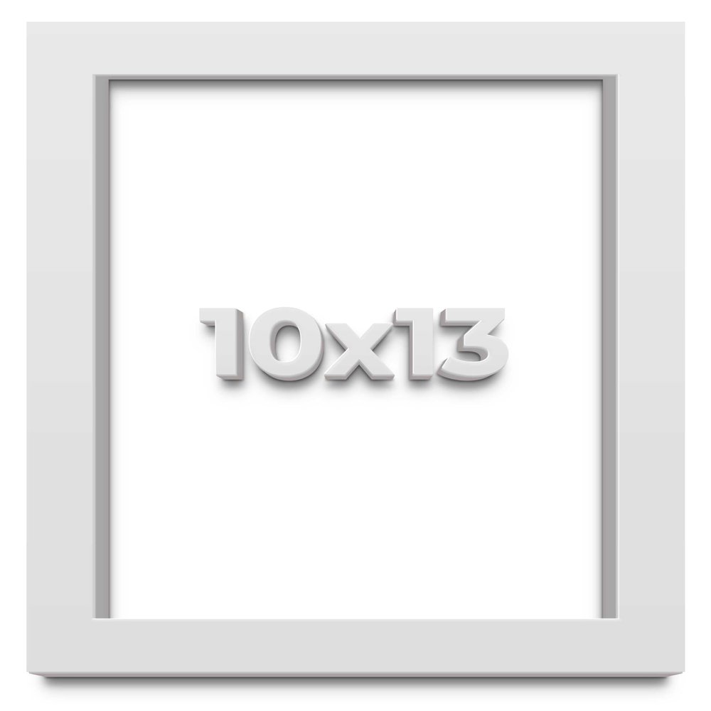 10x13 White Shadowbox Frame - Shadow Box Frame Interior Size 10x13 by 2 Inches Deep - White Frame is Made to Display Items Up to 1.75 Inches Deep Includes Shatter Resistant Acrylic, Backing, Hardware
