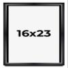 16x23 Shadow Box Black Beveled Display Frame | 1.5 Inches Deep | 1 Inch Wide Moulding | Includes Shatter Resistant Acrylic Plexiglas, Acid-Free Backing and Hanging Hardware view 1