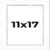 11x17 Shadow Box White Display Frame 1 Inch Deep | 1.5 Inch Wide Moulding | Includes Shatter Resistant Acrylic Plexiglass, Acid-Free Backing and Hanging Hardware view 1