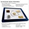 10x12 White Shadow Box 1.5 Inches Deep Solid Wood Display Frame | Includes Shatter Resistant Acrylic Plexiglass, Backing and Hanging Hardware view 4