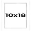 10x18 Shadow Box White Display Frame 1 Inch Deep | 1.5 Inch Wide Moulding | Includes Shatter Resistant Acrylic Plexiglass, Acid-Free Backing and Hanging Hardware view 1